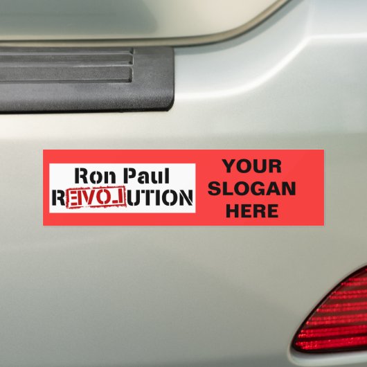Ron Paul Revolution Logo Bumpersticker (Op auto)