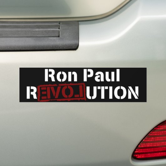 Ron Paul Revolution Love 2012 Bumpersticker (Op auto)