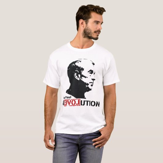 Ron Paul Revolution Love 2012 Shirt (Voorkant volledig)