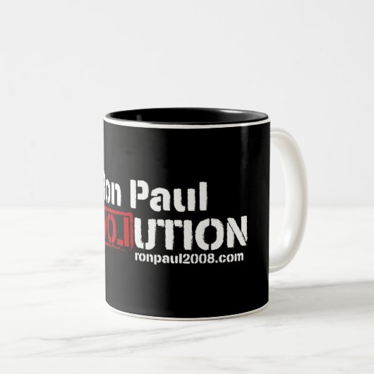 Ron Paul Revolution Mok (Voorkant rechts)