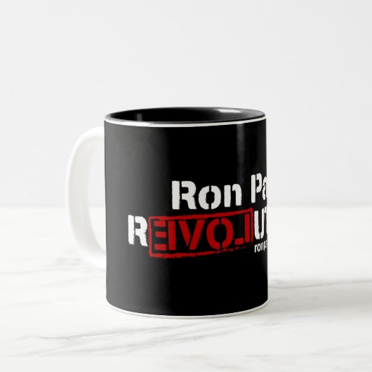 Ron Paul Revolution Mok (Voorkant links)