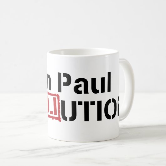 Ron Paul Revolution Mok (Voorkant rechts)