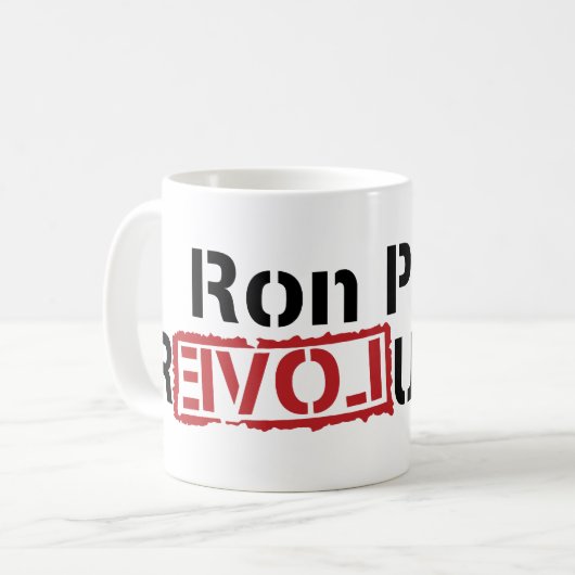 Ron Paul Revolution Mok (Voorkant links)