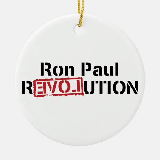 Ron Paul Revolution Ornament (Voorkant)