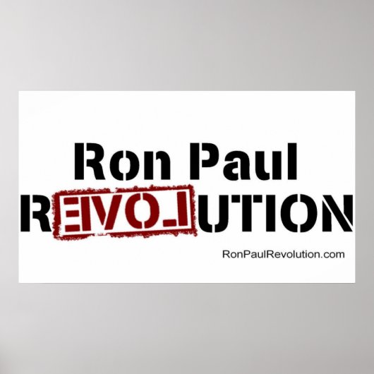 Ron Paul Revolution Poster (Voorkant)