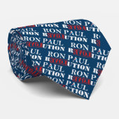Ron Paul Revolution (Presidentieel Blauw) Stropdas (Opgerold)
