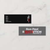 Ron Paul Revolution Profile Card Mini Visitekaartje (Voorkant / Achterkant)
