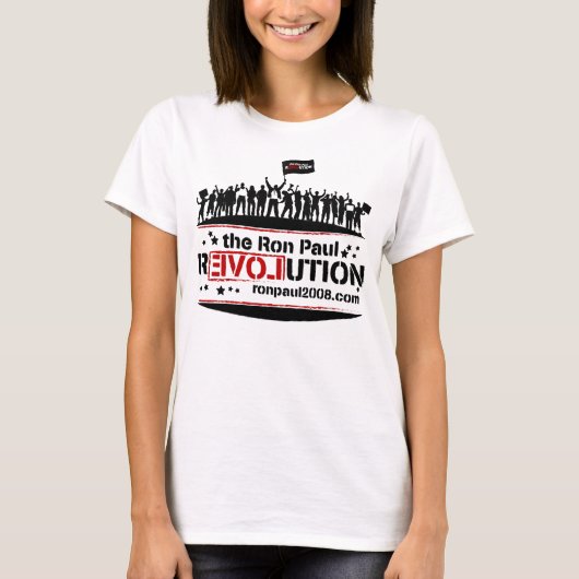 Ron Paul Revolution Rally T-shirt (Voorkant)