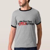 Ron Paul Revolution Ringer T T-shirt (Voorkant)