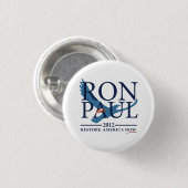 Ron Paul Revolution Ronde Button 3,2 Cm (Voorkant /achterkant)