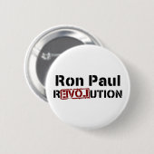 Ron Paul Revolution Ronde Button 5,7 Cm (Voorkant /achterkant)