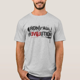 Ron Paul Revolution Stencil Graffiti T-shirt