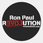 Ron Paul Revolution Sticker (Voorkant)