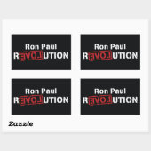 Ron Paul Revolution Sticker Large Square - 4 stuks (Vel)