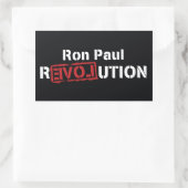 Ron Paul Revolution Sticker Large Square - 4 stuks (Tas)