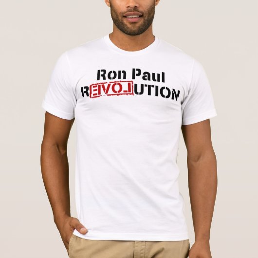 Ron Paul Revolution T-Shirt (Voorkant)