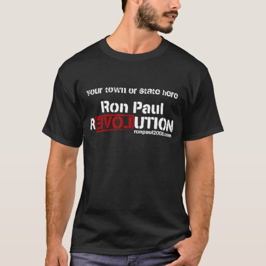 Ron Paul Revolution T-Shirt (Voorkant)