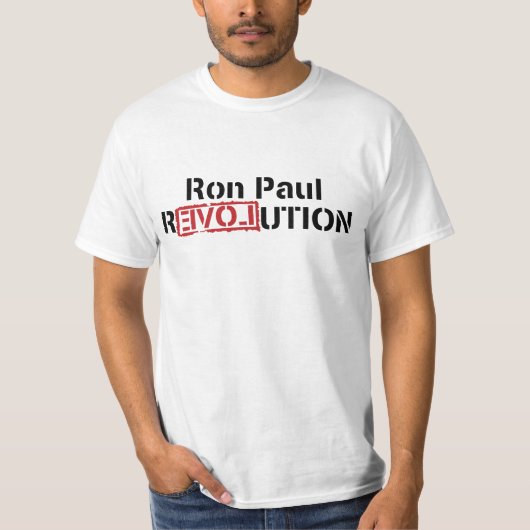 Ron Paul Revolution T shirten T-shirt (Voorkant)