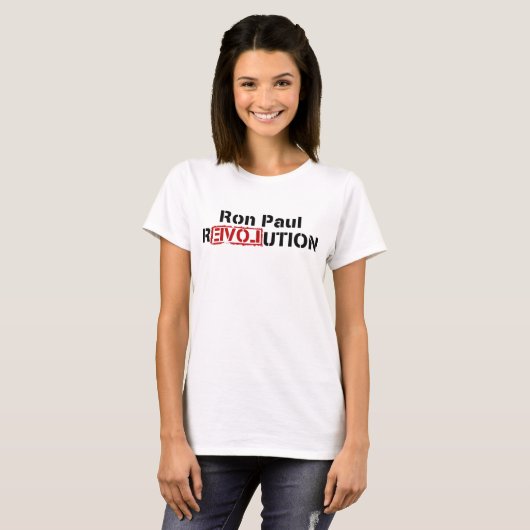 RON PAUL REVOLUTION Tee Shirt (Voorkant volledig)