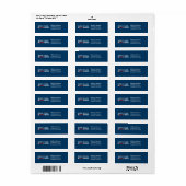 Ron Paul Revolution Terugkeeradreslabels (marine) Etiket (Full Sheet)
