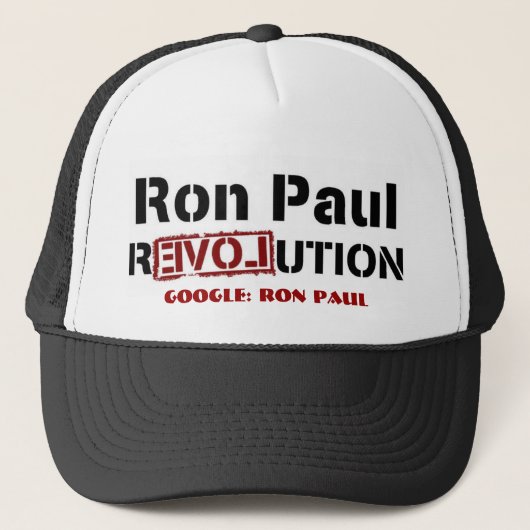 Ron Paul Revolution Trucker Pet (Voorkant)