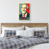Ron Paul Revolution verpakt doek Canvas Afdruk (Insitu (Slaapkamer))