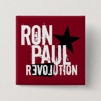 Ron Paul Revolution Vierkante Button 5,1 Cm