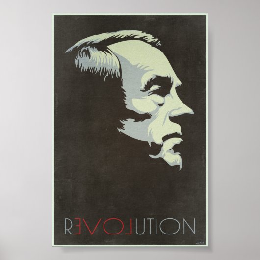 Ron Paul Revolution Vintage Poster (Voorkant)