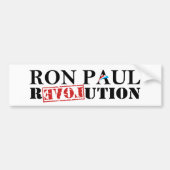 Ron Paul Revolution White Bumpersticker (Voorkant)