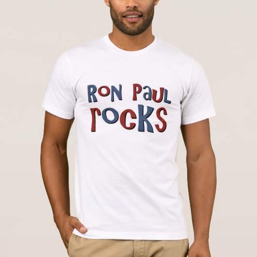Ron Paul Rocks T-shirt (Voorkant)