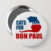 RON PAUL RONDE BUTTON 4,0 CM (Voorkant /achterkant)