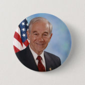Ron Paul Ronde Button 5,7 Cm (Voorkant)