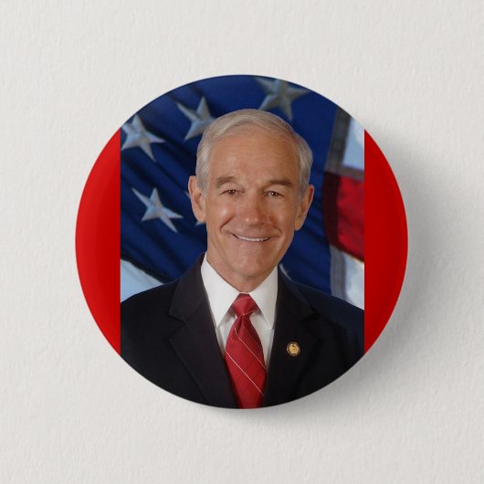 Ron Paul Ronde Button 5,7 Cm (Voorkant)