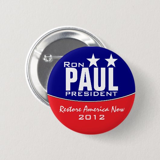 Ron Paul Ronde Button 5,7 Cm (Voorkant /achterkant)