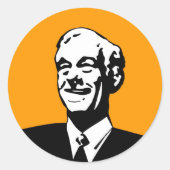 Ron Paul Ronde Sticker (Voorkant)