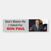 Ron Paul tijdens een debat, wees niet schuldig ... Bumpersticker (Voorkant)