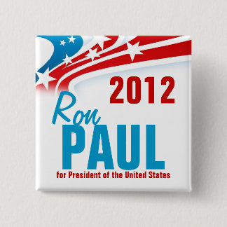 Ron Paul Vierkante Button 5,1 Cm