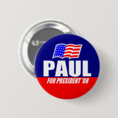Ron Paul voor President 08 Button (Voorkant /achterkant)