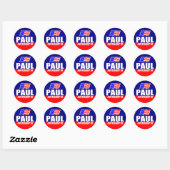 Ron Paul voor President 08 Stickers (Vel)
