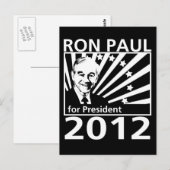 Ron Paul voor President 2012 Briefkaart (Voorkant / Achterkant)