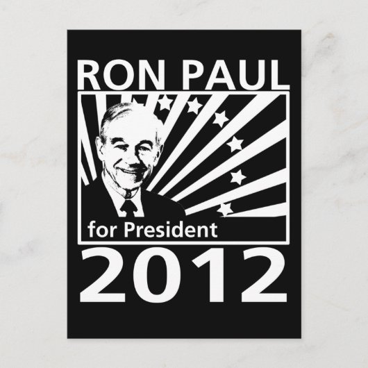 Ron Paul voor President 2012 Briefkaart (Voorkant)
