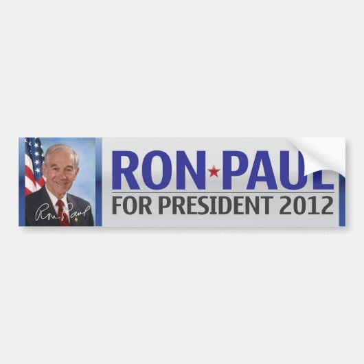 Ron Paul voor President 2012 Bumpersticker (Voorkant)
