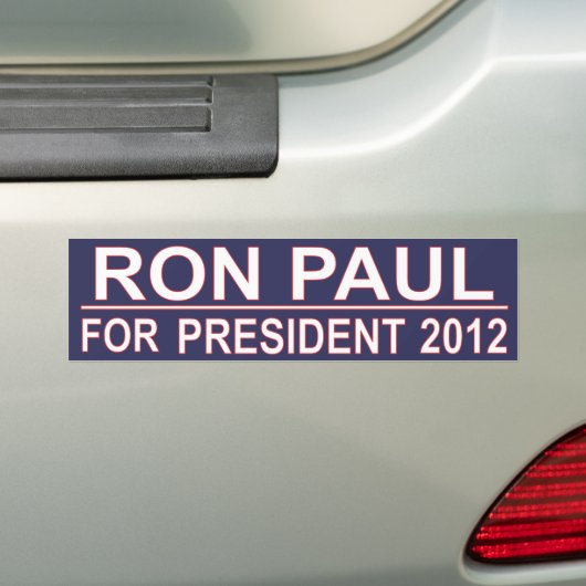 Ron Paul voor President 2012 Bumpersticker (Op auto)