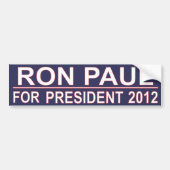 Ron Paul voor President 2012 Bumpersticker (Voorkant)