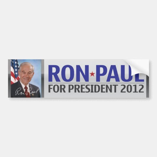Ron Paul voor President 2012 Bumpersticker (Voorkant)