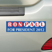 Ron Paul voor President 2012 Bumpersticker (Op auto)