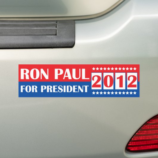 Ron Paul voor President 2012 Bumpersticker (Op auto)