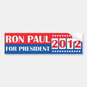 Ron Paul voor President 2012 Bumpersticker (Voorkant)