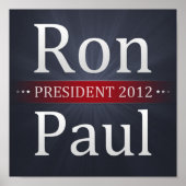 Ron Paul voor President 2012 Campaign Poster (Voorkant)