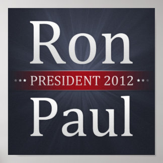 Ron Paul voor President 2012 Campaign Poster